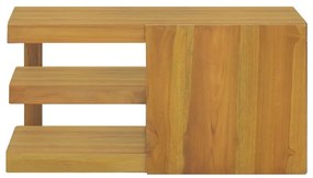 Dulap pentru baie de perete, 60x45x30 cm, lemn masiv de tec 60 x 45 x 30 cm, 1