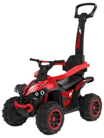 ATV pentru copii si bebe NOVOKIDS™ Little Beast, Cu melodii si lumini, Maner de impins pentru parinti detasabil, Functie trotineta fara pedale,