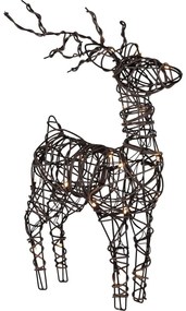 Decorațiune luminoasă de Crăciun maro de podea cu baterii Vixen – Star Trading