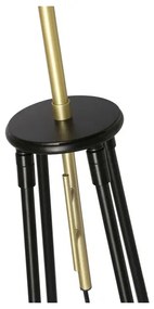 Lampadar TEGOLA 1xE27/60W/230V negru/auriu