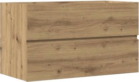 vidaXL Dulap pentru baie stejar artizanal 80x38,5x45 cm lemn prelucrat