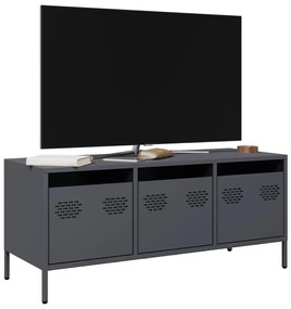 851228 vidaXL Dulap TV, antracit, 101,5x39x43,5 cm, oțel laminat la rece