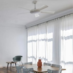 Lustra LED cu Ventilator si telecomanda design modern SAONA alb