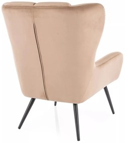 Fotoliu Louis velvet bej Blu28