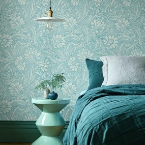 Tapet Eden, Soft Teal, 1838 Wallcoverings, 5.3mp / rola