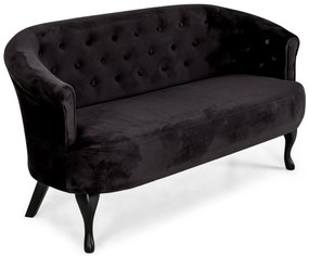 Canapea Mada, Negru, 140x74x68 cm