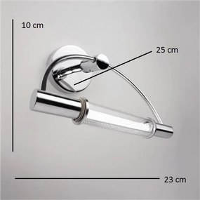 Aplica de perete tablou, oglinda de baie ARCO AP1 crom 008905