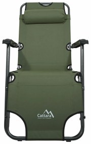 Cattara 13516 Șezlong pliabil Comfort , verde, 155x 61 cm