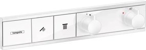 Baterie cada - dus incastrata Hansgrohe RainSelect termostatata alb mat 2 functii