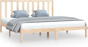 vidaXL Cadru de pat, 200x200 cm, lemn masiv de pin
