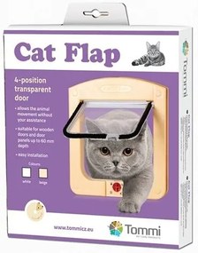 Tommi Ușă pentru pisici Cat Flap, albă