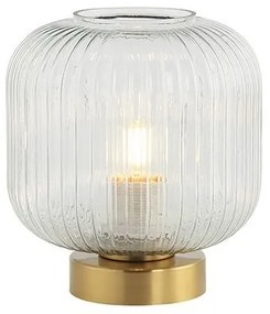 Veioza, lampa de masa design modern Burg transparent, alama