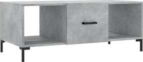 vidaXL Măsuță de cafea, gri beton, 102x50x40 cm, lemn prelucrat