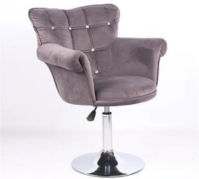 HR804CN Scaun Grafit din Catifea