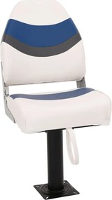 vidaXL Set cu scaun pentru barcă, pliabil, 2 piese, spătar înalt