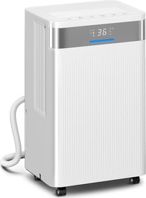 HOMCOM Dezumidificator 12 L/zi Silențios cu 3 Moduri Ecran LED Temporizator 24H Blocare pentru copii și Drenaj continuu Alb | Aosom Romania