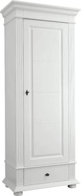 Dulap lemn masiv alb fara Oglindă Ariana, 80 × 46 × 200 cm