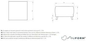 Taburet Miuform Dazzling Daisy, albastru deschis