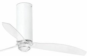 Lustra cu Ventilator si telecomanda TUBE FAN M LED alb/transparent