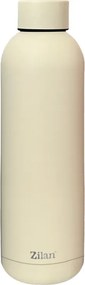 Termos Zilan ZLN9839 tip sticla sport, capacitate 500ml, interior din inox, pereti dublii, crem