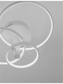 Lustra LED aplicata design modern circular ajustabil EMIL alba NVL-9349062