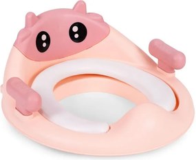 Scaun de toaletă pentru copii cu trepte - roz