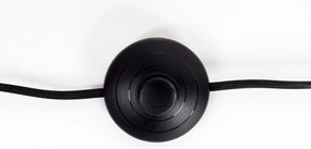 Veioză neagră cu abajur din metal (înălțime 60 cm) Hajo – White Label