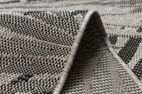 Covor sisal Floorlux 20504 Frunze argintiu si negru Junglă - SECUNDAR-COTATI PRODUSUL