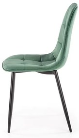 Set 4 scaune K417 velvet verde