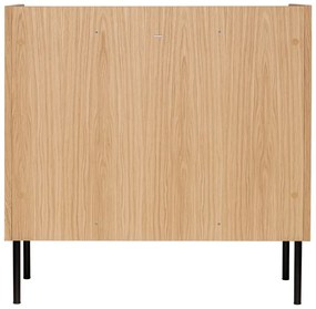 Comodă înaltă cu aspect de lemn de stejar 80x82 cm Wrap – Bonami Selection