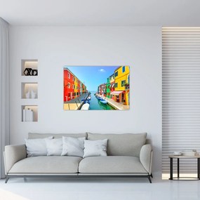 Tablou - Insula Burano, Veneția, Italia (90x60 cm)
