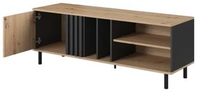 Comodă TV BADIA stejar/antracit