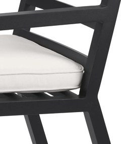 Scaun de interior/ exterior elegant design LUX Delta, negru 115003 HZ