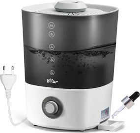 Umidificator BEAR 5L, poate fi umplut direct de sus, potrivit pentru plante și bebeluși, timp de funcționare 35 de ore, oprire automată, foarte silenț