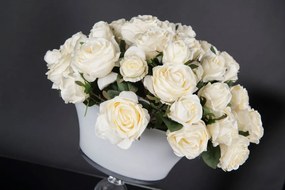 Aranjament floral mediu design LUX ANN ROSES