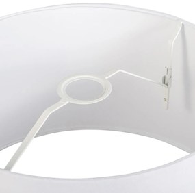 Abajur din in alb 45 cm