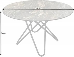Masa rotunda design modern Circular 120cm, taupe