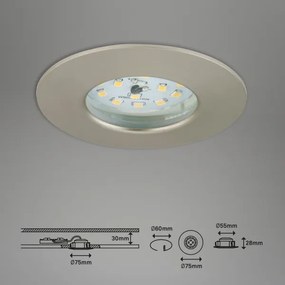Corp de iluminat LED dimabil pentru baie ATTACH LED/6,5W/230V IP44 Briloner 7295-012