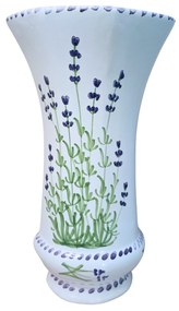 Vază ceramică octogonală model Lavandă 27cm