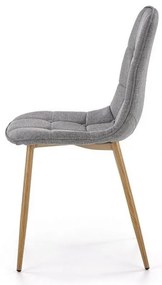 Scaun MOLDE 316 gri cu picioare din otel