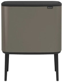Coș Brabantia Bo Touch 651113, 11+23 l, Deschidere lină și silențioasă, Deschidere mare, Gri