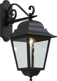 Felinar clasic de perete pentru exterior negru IP44 - Big