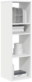 vidaXL Bibliotecă, alb, 34x31x112 cm, lemn prelucrat