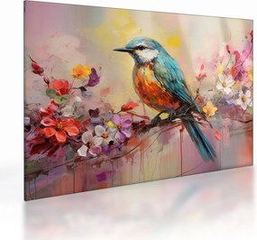 Tablou pe sticlă - Pictura de o pasăre (70x50 cm)