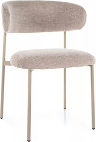 Scaun ELTON, bej - Brego 34, stofa clasica/metal, 56x46x80 cm