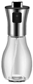 Dozator de ulei cu pulverizator 200 ml - argintiu