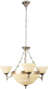 BRILAGI - Lustru suspendat pe lanț DAHLIA 6xE27/40W/230V diam. 74 cm alamă