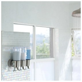 Dispenser de săpun de perete din oțel inoxidabil, argintiu, 1,32 l - simplehuman