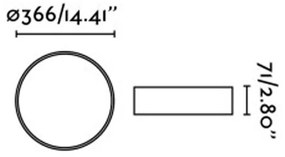 Plafoniera LED baie design slim IP44 VUK negru