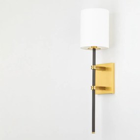 Aplica de perete design modern DENISE alama antichizata, negru